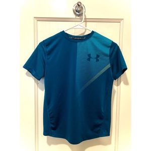 Under Armour Blue Short Sleeve Shirt Boys